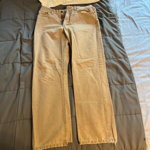 Eddie-bauer Men's Tan and Cream Trousers